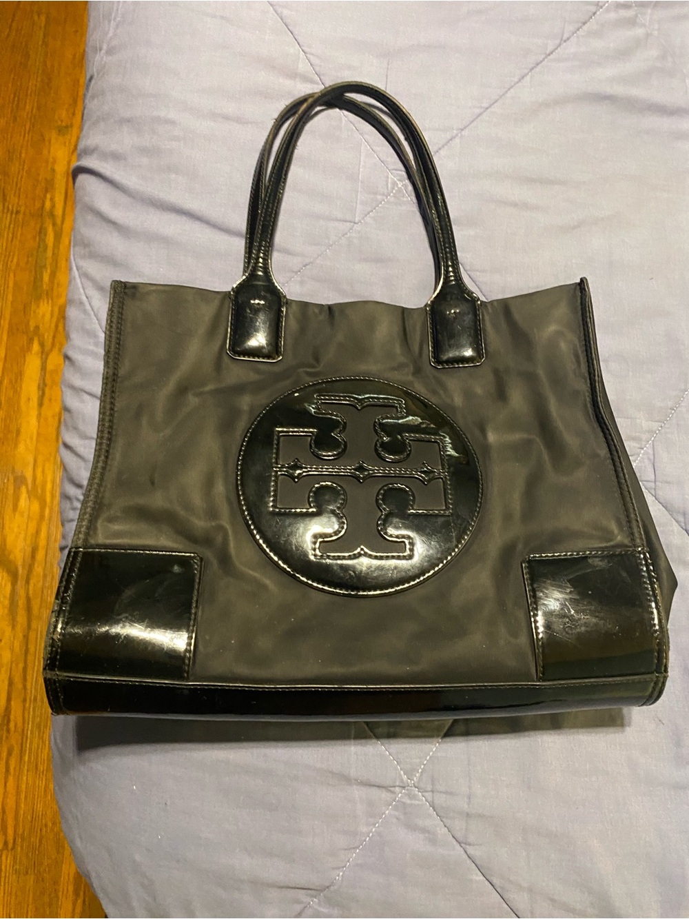 Authentic Tory Burch Small Ella Nylon Tote
